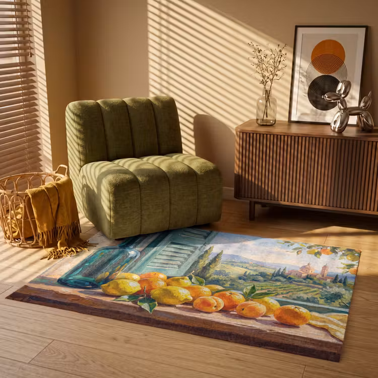 Vloerkleed - Fles - Fruit - Stilleven — 2