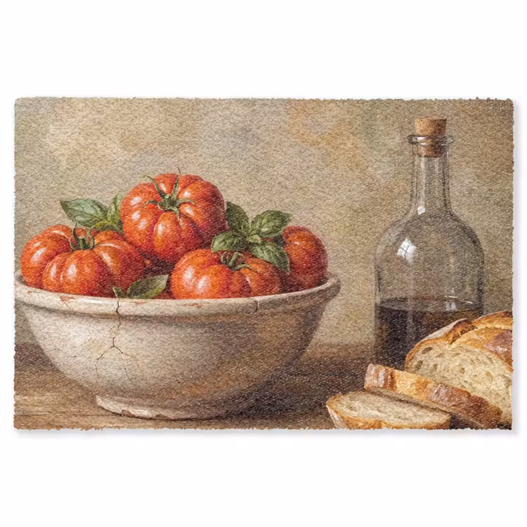 Vloerkleed - Tomaten - Kom - Eten — 1