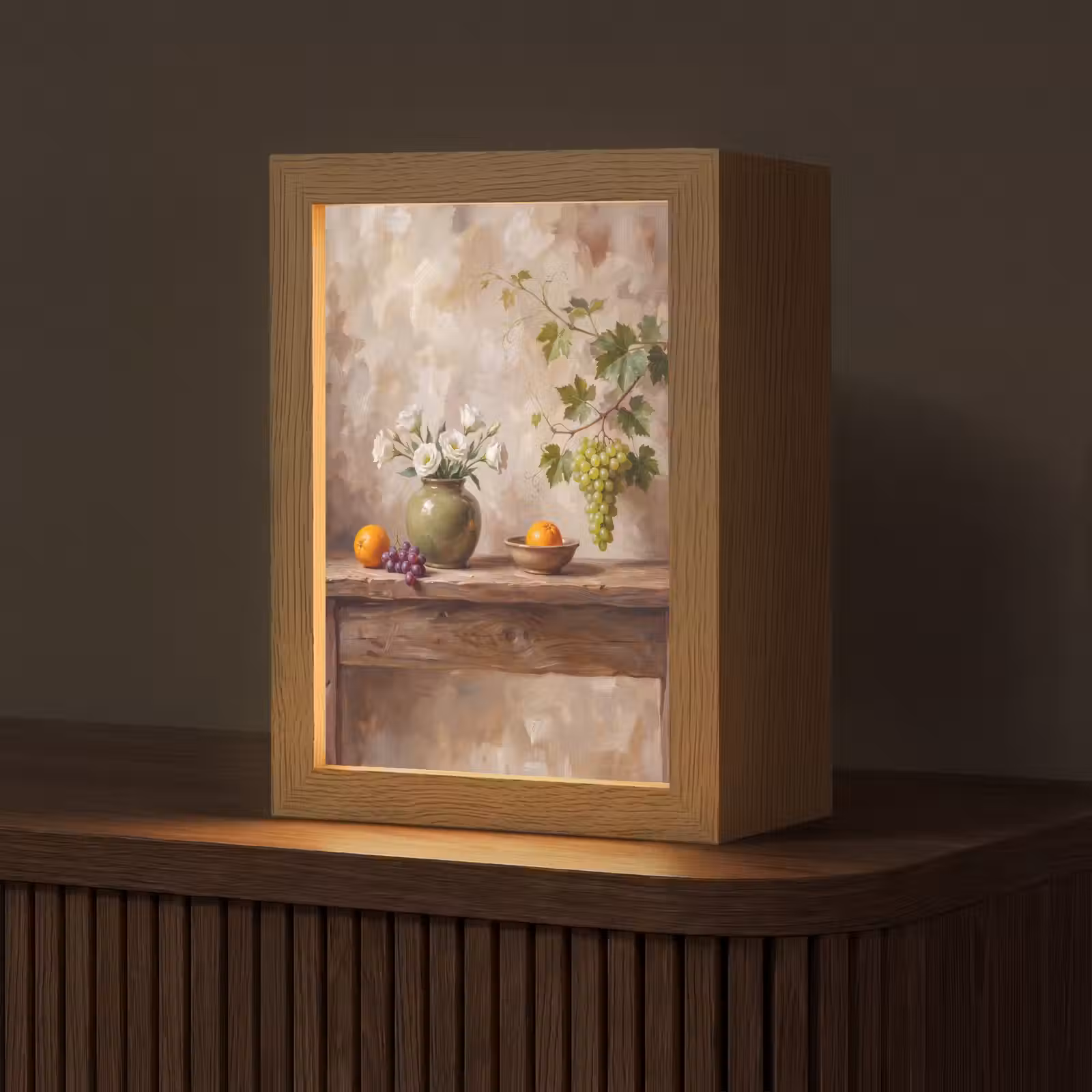 Tafellamp - Bloemen - Fruit - Stilleven — 1