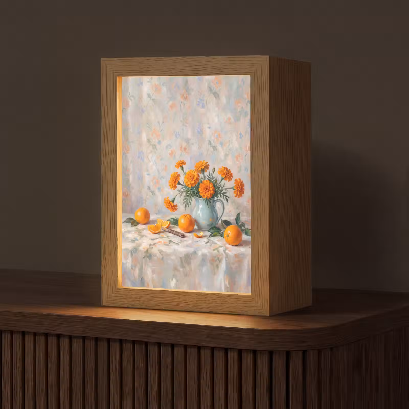 Tafellamp - Eten - Oranje - Kunst — 1