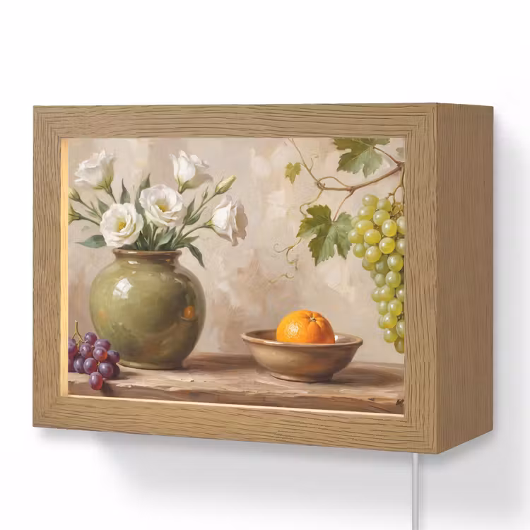 Lightbox - Wandlamp - Bloemen - Fruit - Stilleven — 1