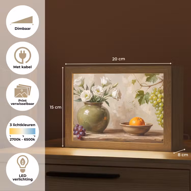 Lightbox - Wandlamp - Bloemen - Fruit - Stilleven — 9