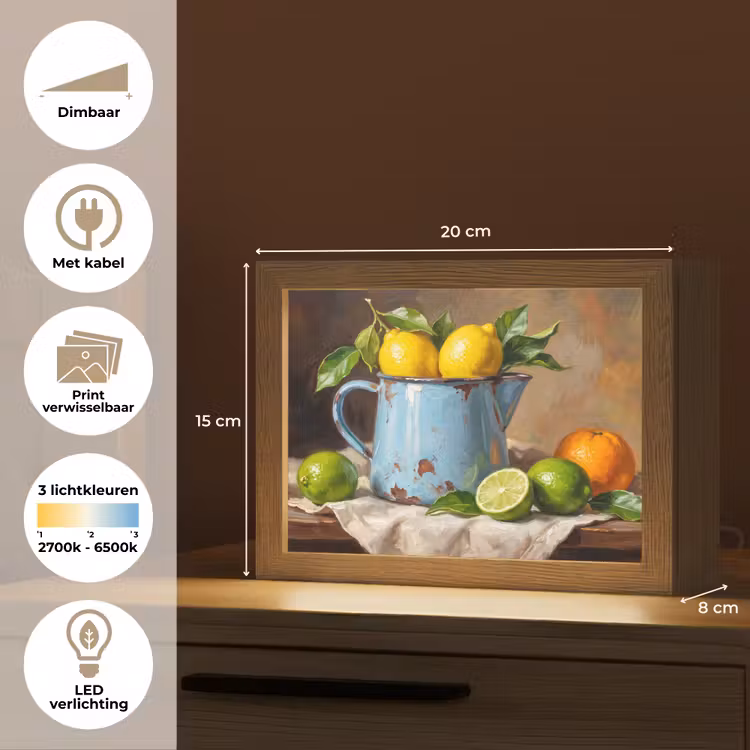 Lightbox - Wandlamp - Eten - Stilleven - Klassiek — 9