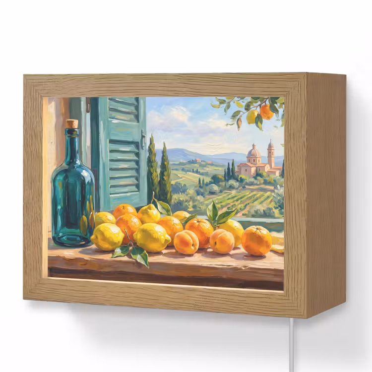 Lightbox - Wandlamp - Fles - Fruit - Stilleven — 1