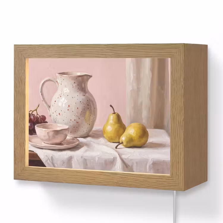 Lightbox - Wandlamp - Stilleven - Fruit - Roze — 1