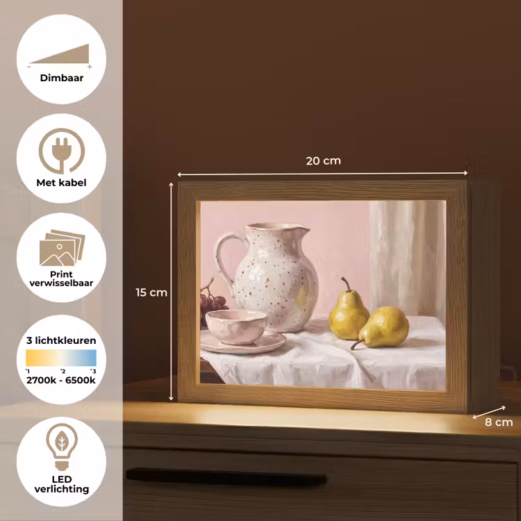 Lightbox - Wandlamp - Stilleven - Fruit - Roze — 9