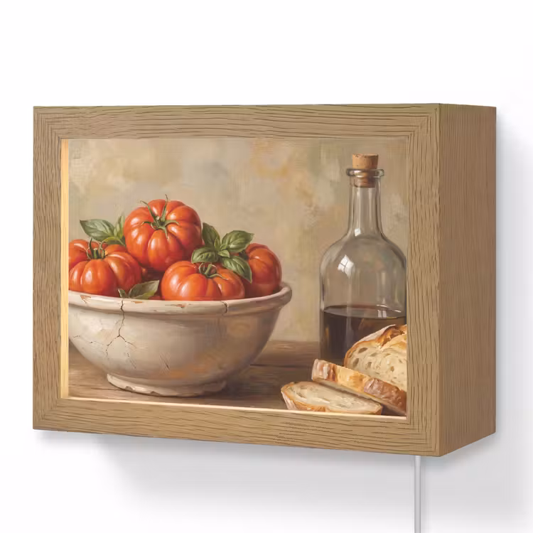 Lightbox - Wandlamp - Tomaten - Kom - Eten — 1