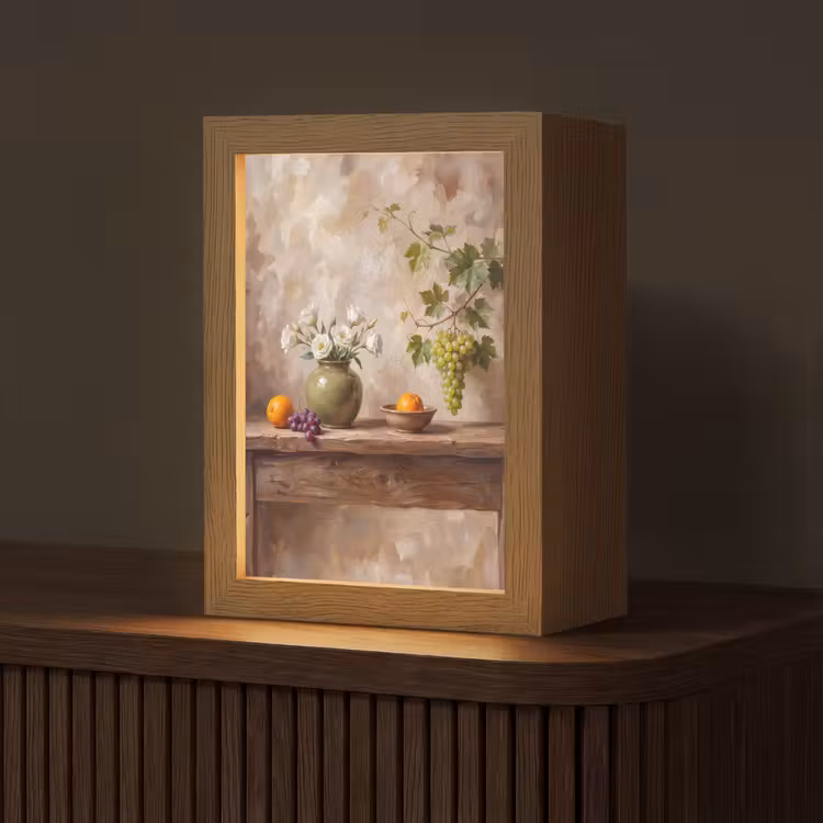Tafellamp - Bloemen - Fruit - Stilleven — 1