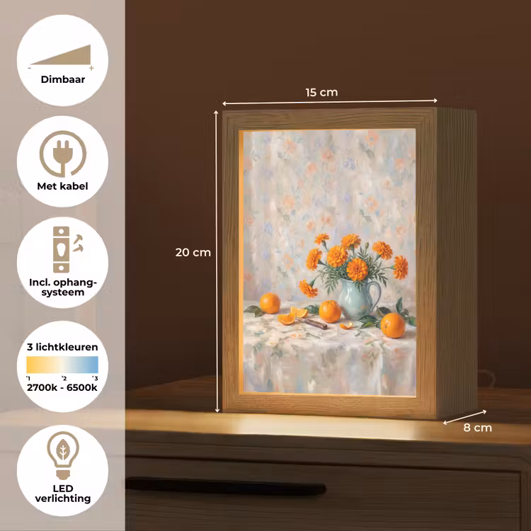 Tafellamp - Eten - Oranje - Kunst — 7