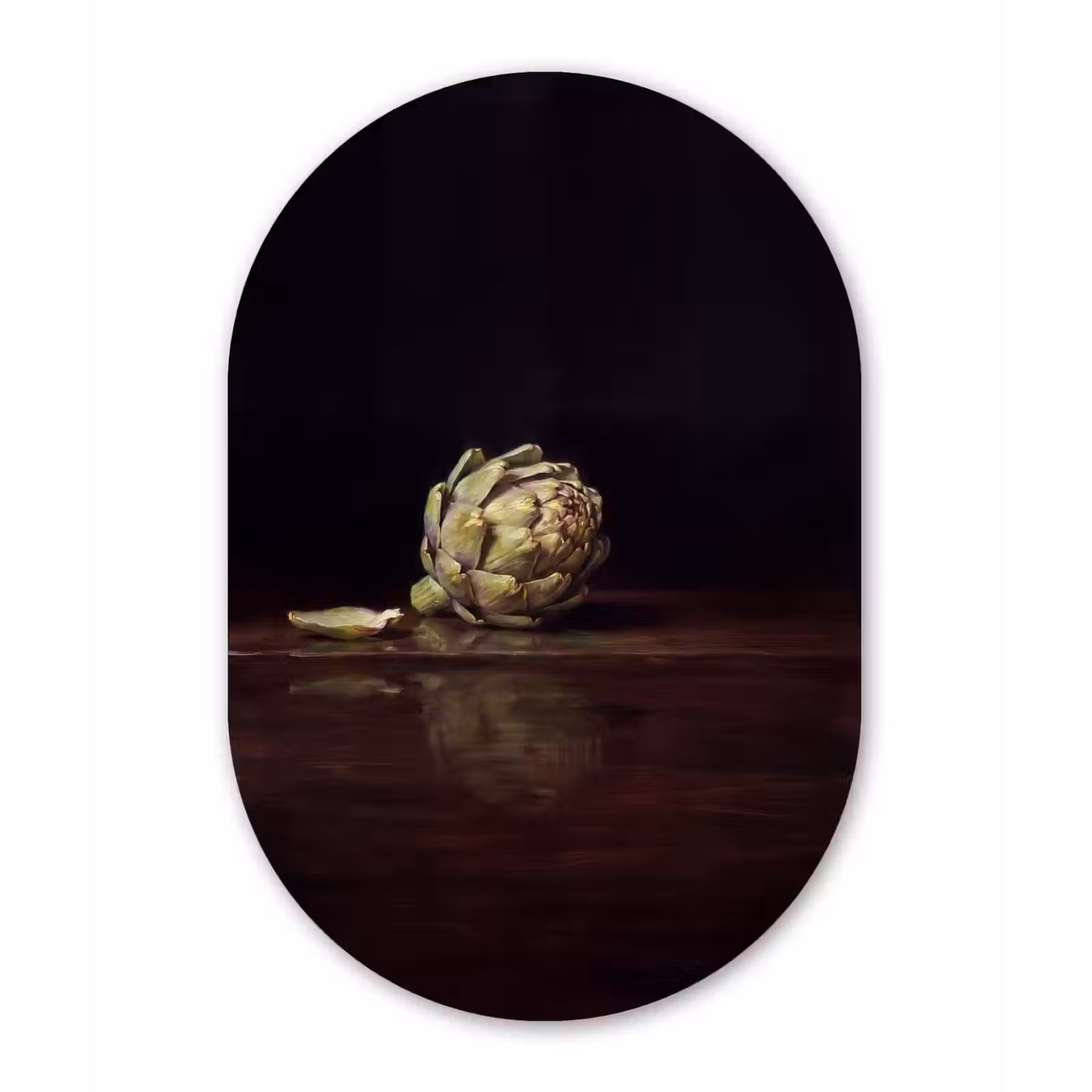 Muurovaal aluminium - Artichok - Eten - Klassiek — 1