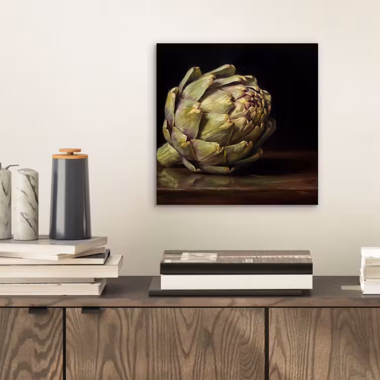 Aluminium schilderij - Artichok - Eten - Klassiek — 2