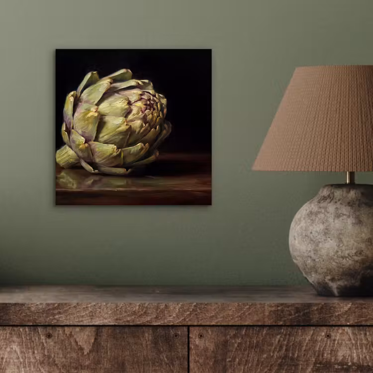 Aluminium schilderij - Artichok - Eten - Klassiek — 3