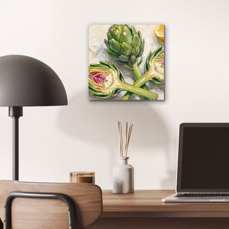 Aluminium schilderij - Artisjok - Citroen - Eten — 6