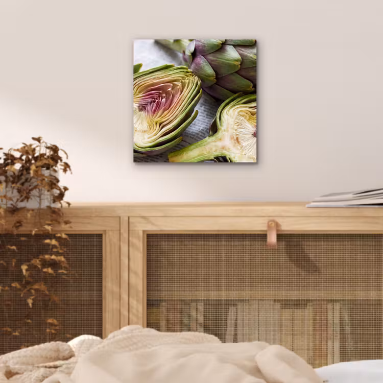 Aluminium schilderij - Artisjok - Doorgesneden - Eten — 4