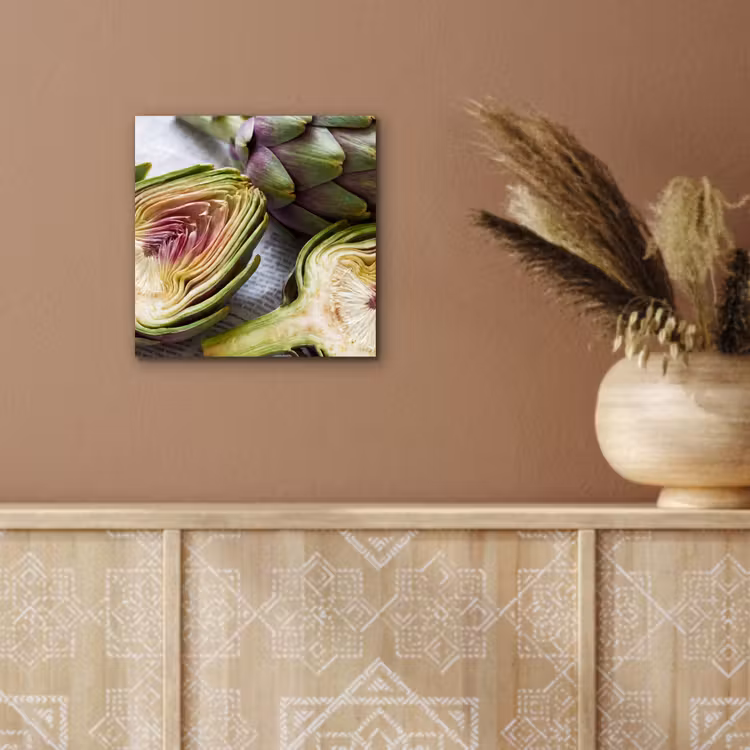 Aluminium schilderij - Artisjok - Doorgesneden - Eten — 5