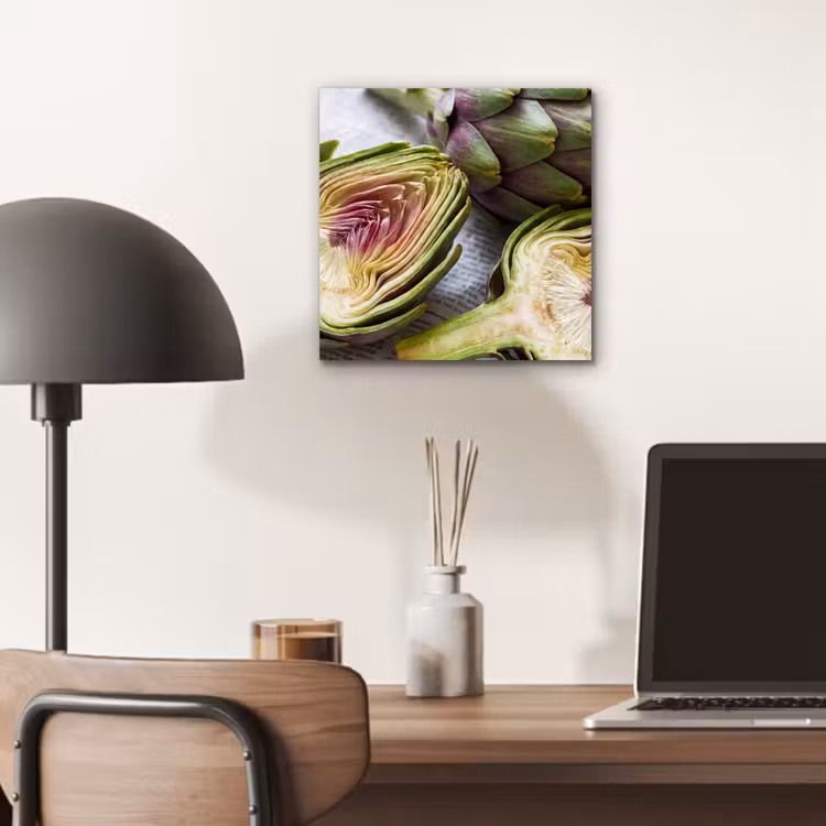 Aluminium schilderij - Artisjok - Doorgesneden - Eten — 6