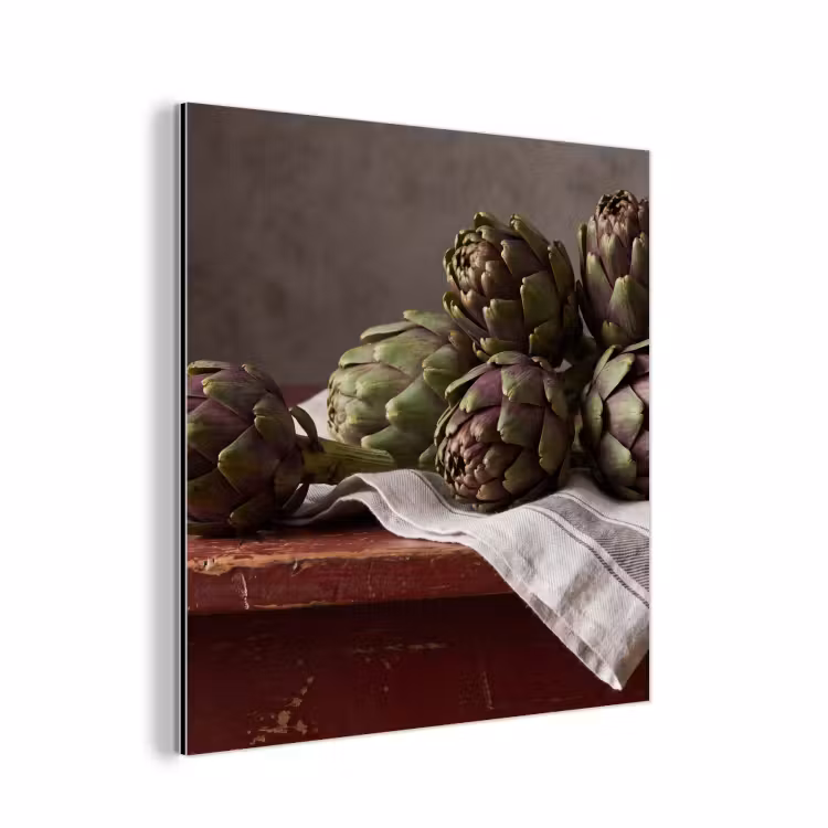 Aluminium schilderij - Artisjok - Eten - Rustiek — 1