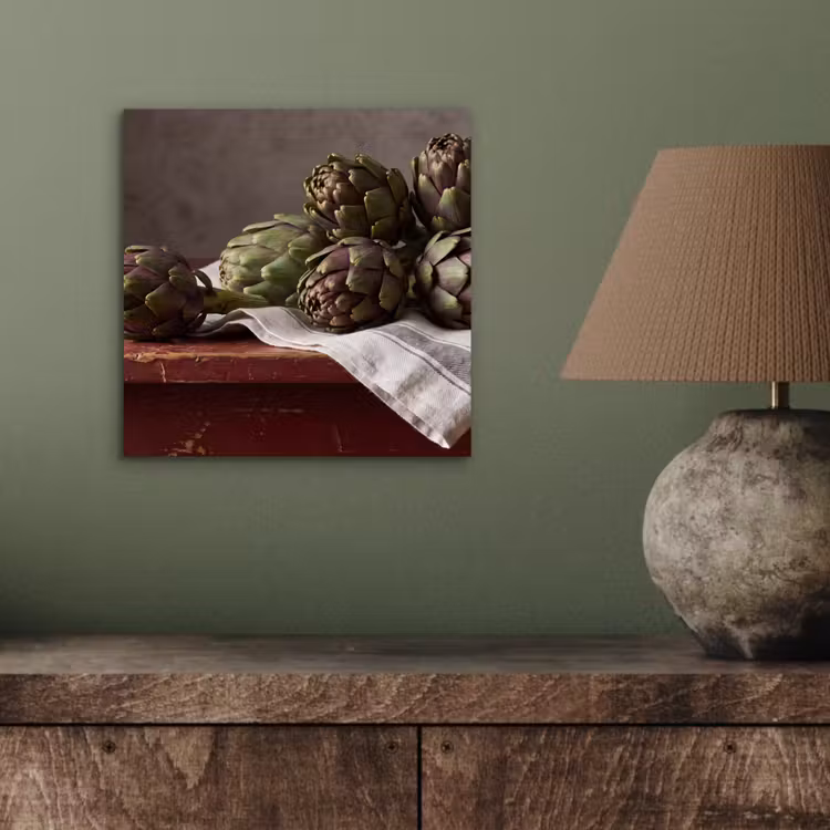 Aluminium schilderij - Artisjok - Eten - Rustiek — 3