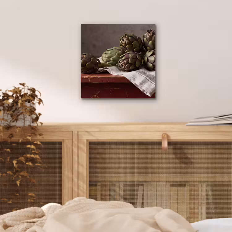 Aluminium schilderij - Artisjok - Eten - Rustiek — 4