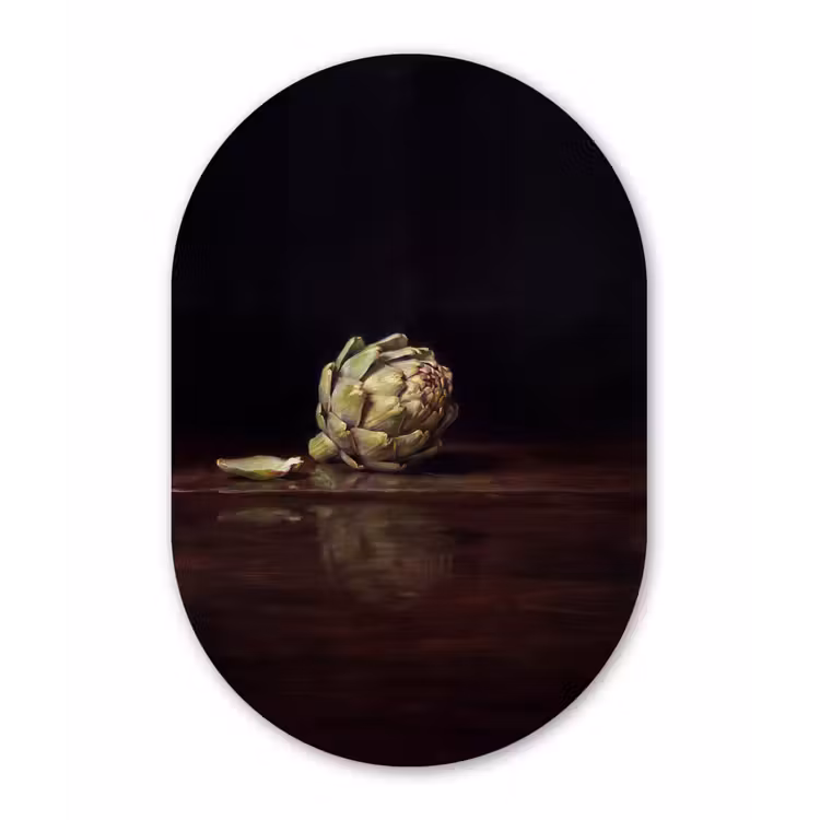 Muurovaal aluminium - Artichok - Eten - Klassiek — 1