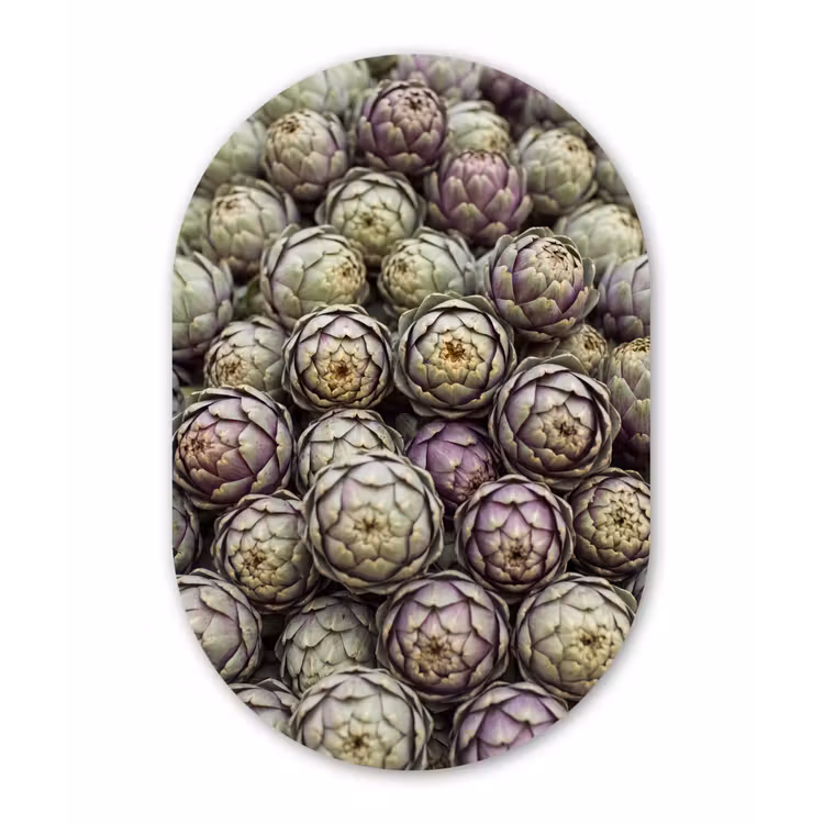Muurovaal aluminium - Groenten - Vers - Eten — 1