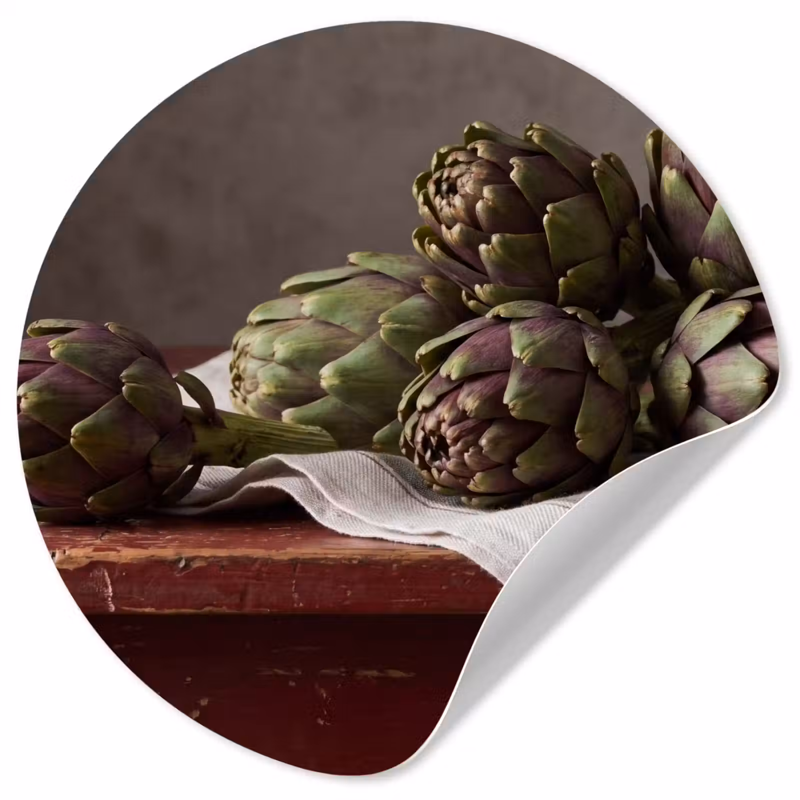 Behangcirkel - Artisjok - Eten - Rustiek — 1