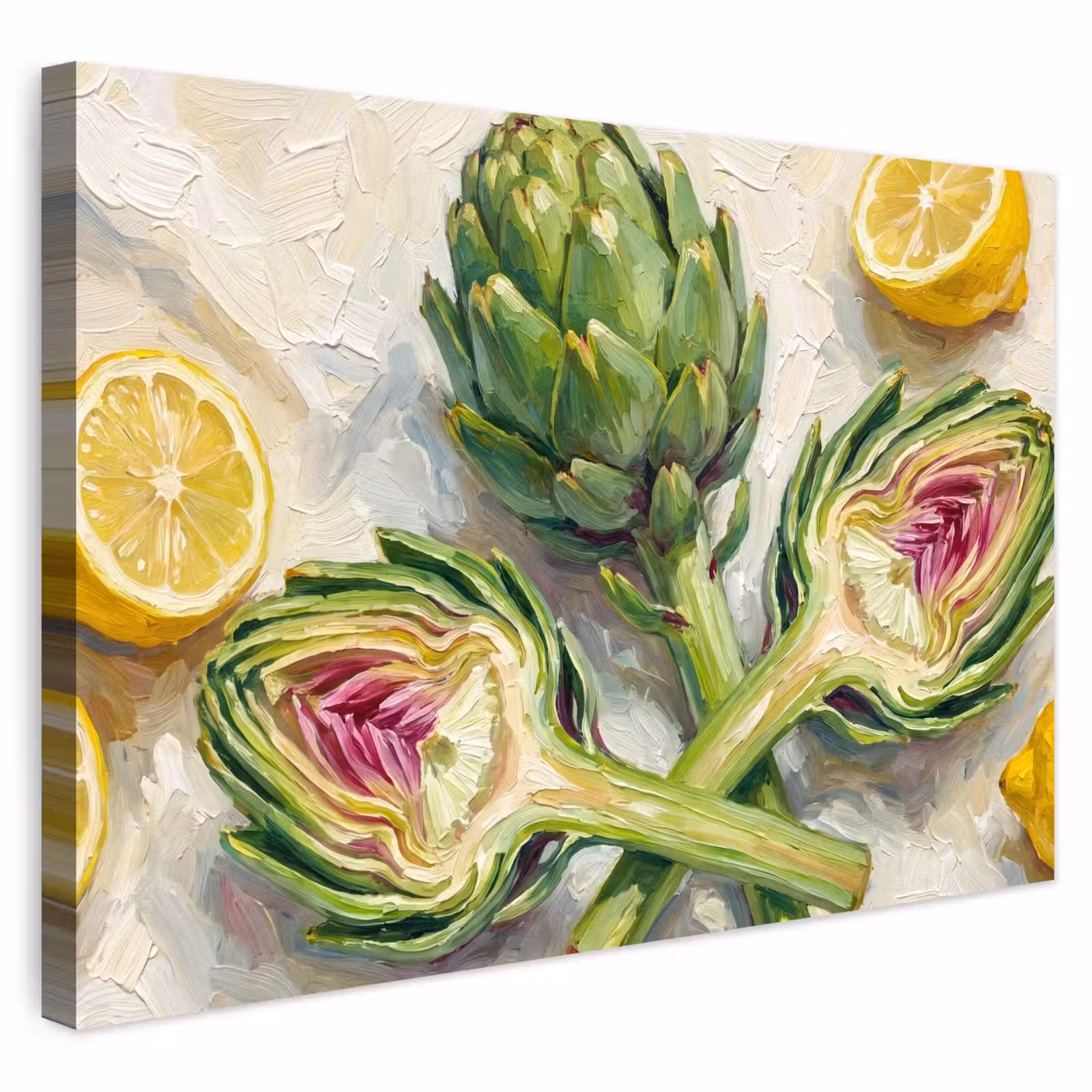 Buiten canvas - Artisjok - Citroen - Eten — 1