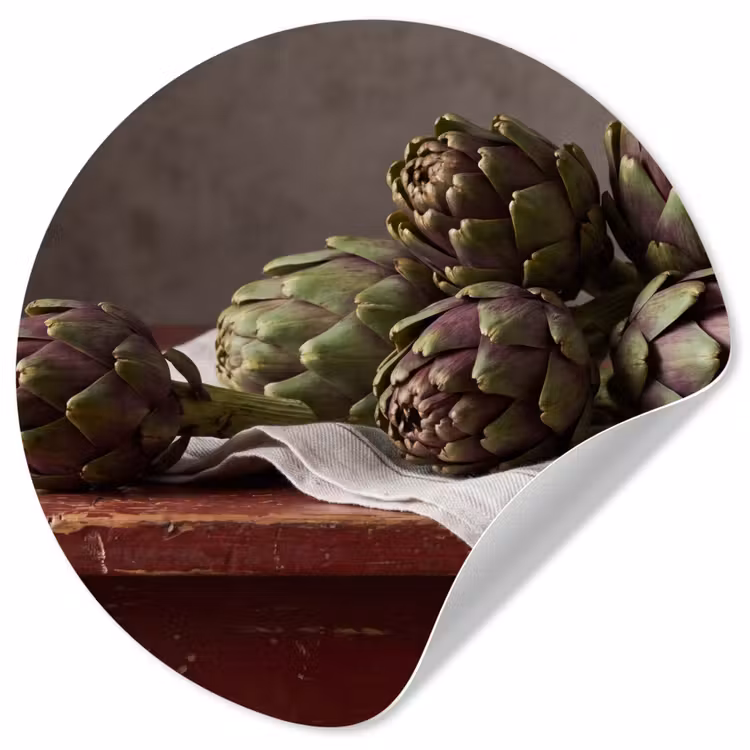 Behangcirkel - Artisjok - Eten - Rustiek — 1
