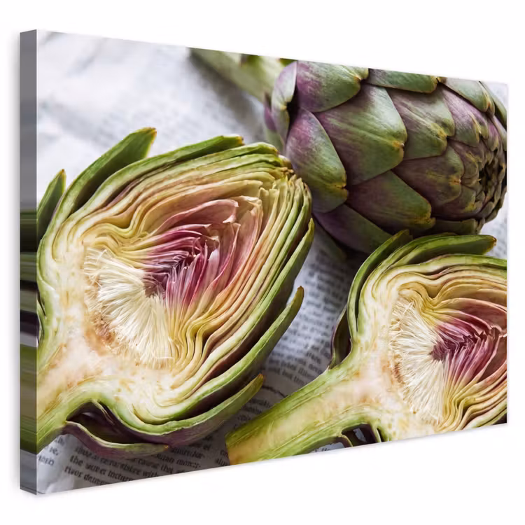 Buiten canvas - Artisjok - Doorgesneden - Eten — 1