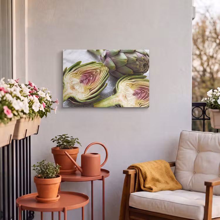 Buiten canvas - Artisjok - Doorgesneden - Eten — 3