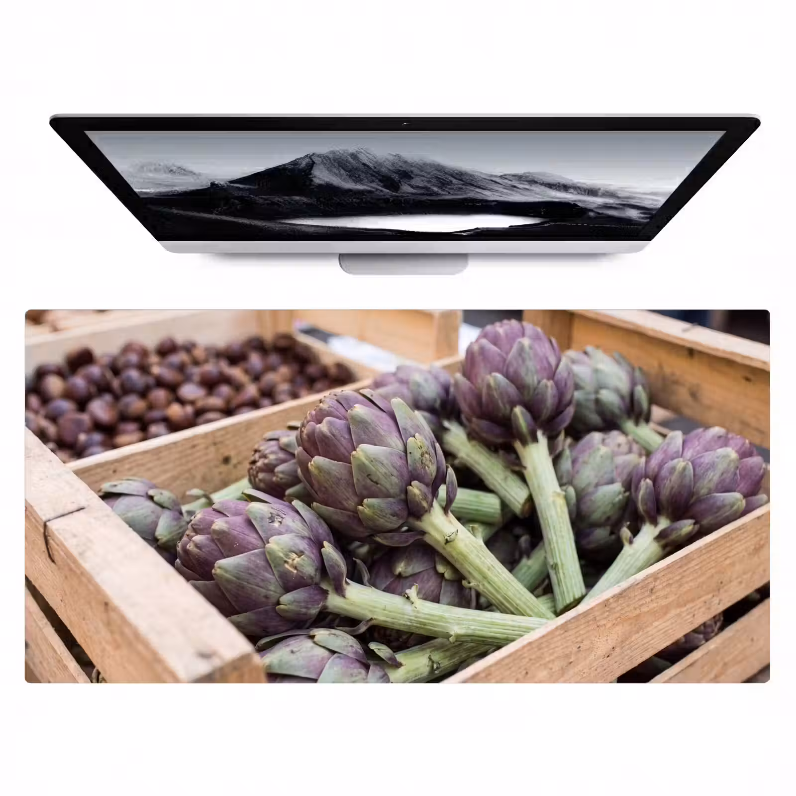 Bureau onderlegger - Groenten - Markt - Vers — 1