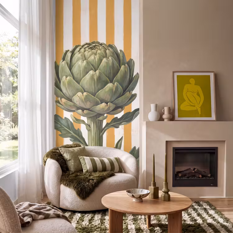Behang - Artisjok - Modern - Groente — 1