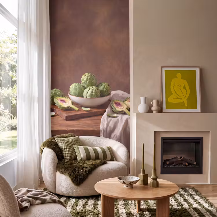 Behang - Groenten - Artisjok - Keuken — 1