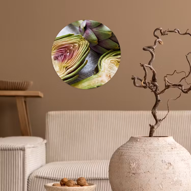 Behangcirkel - Artisjok - Doorgesneden - Eten — 2