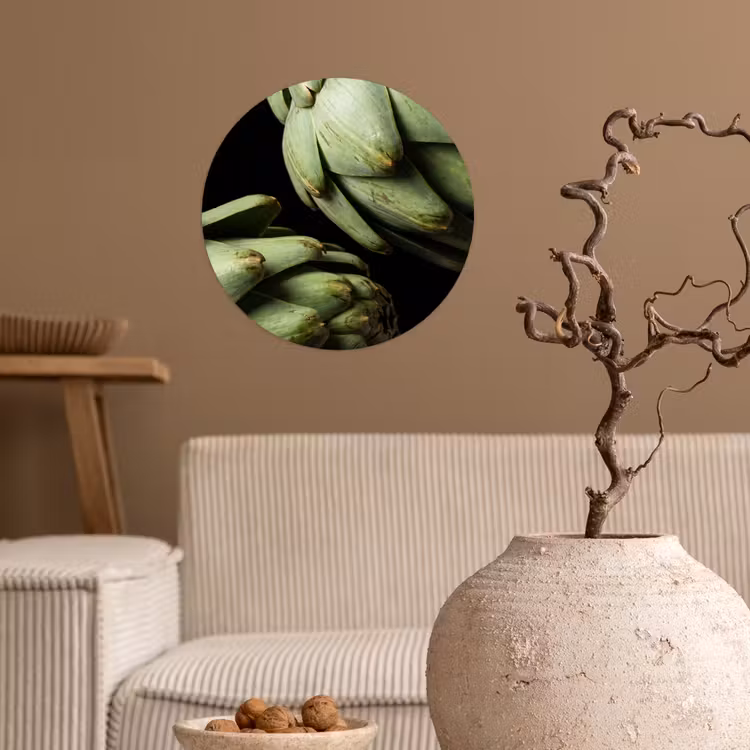 Behangcirkel - Artisjok - Groen - Eten — 2
