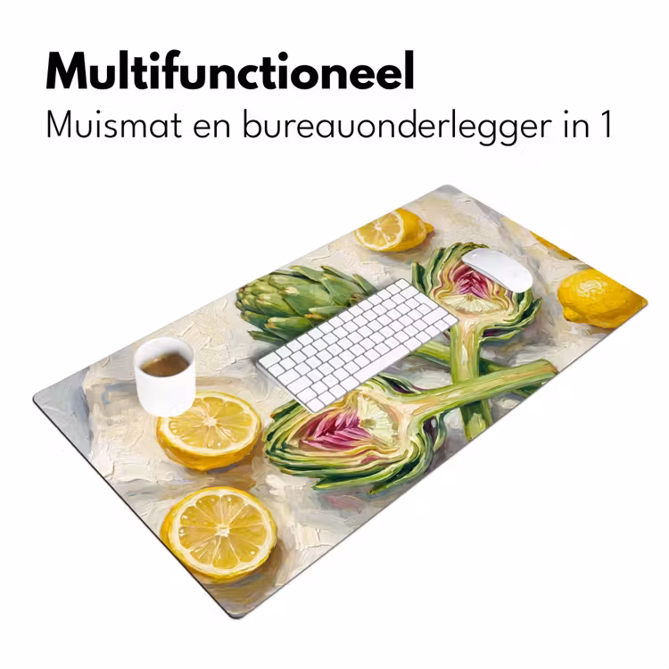 Bureau onderlegger - Artisjok - Citroen - Eten — 7