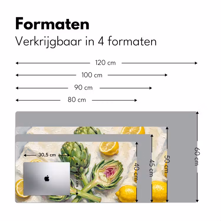 Bureau onderlegger - Artisjok - Citroen - Eten — 8