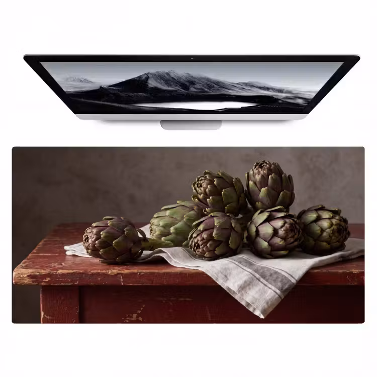 Bureau onderlegger - Artisjok - Eten - Rustiek — 1