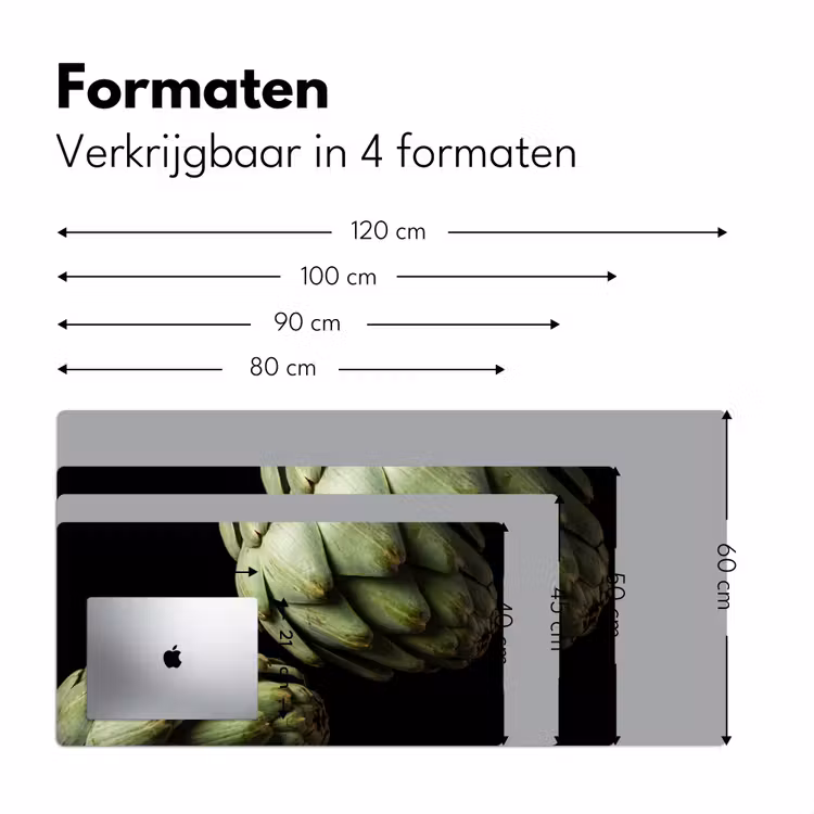 Bureau onderlegger - Artisjok - Groen - Eten — 8