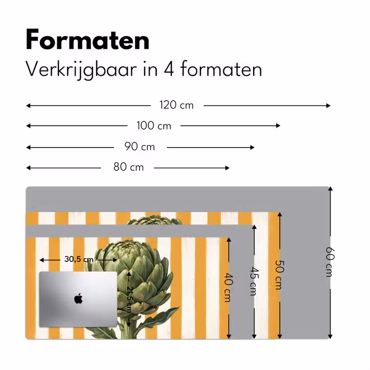 Bureau onderlegger - Artisjok - Modern - Groente — 8