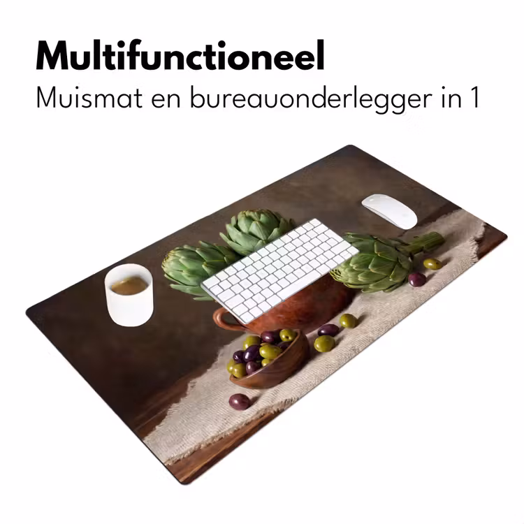 Bureau onderlegger - Artisjokken - Olijven - Eten — 7