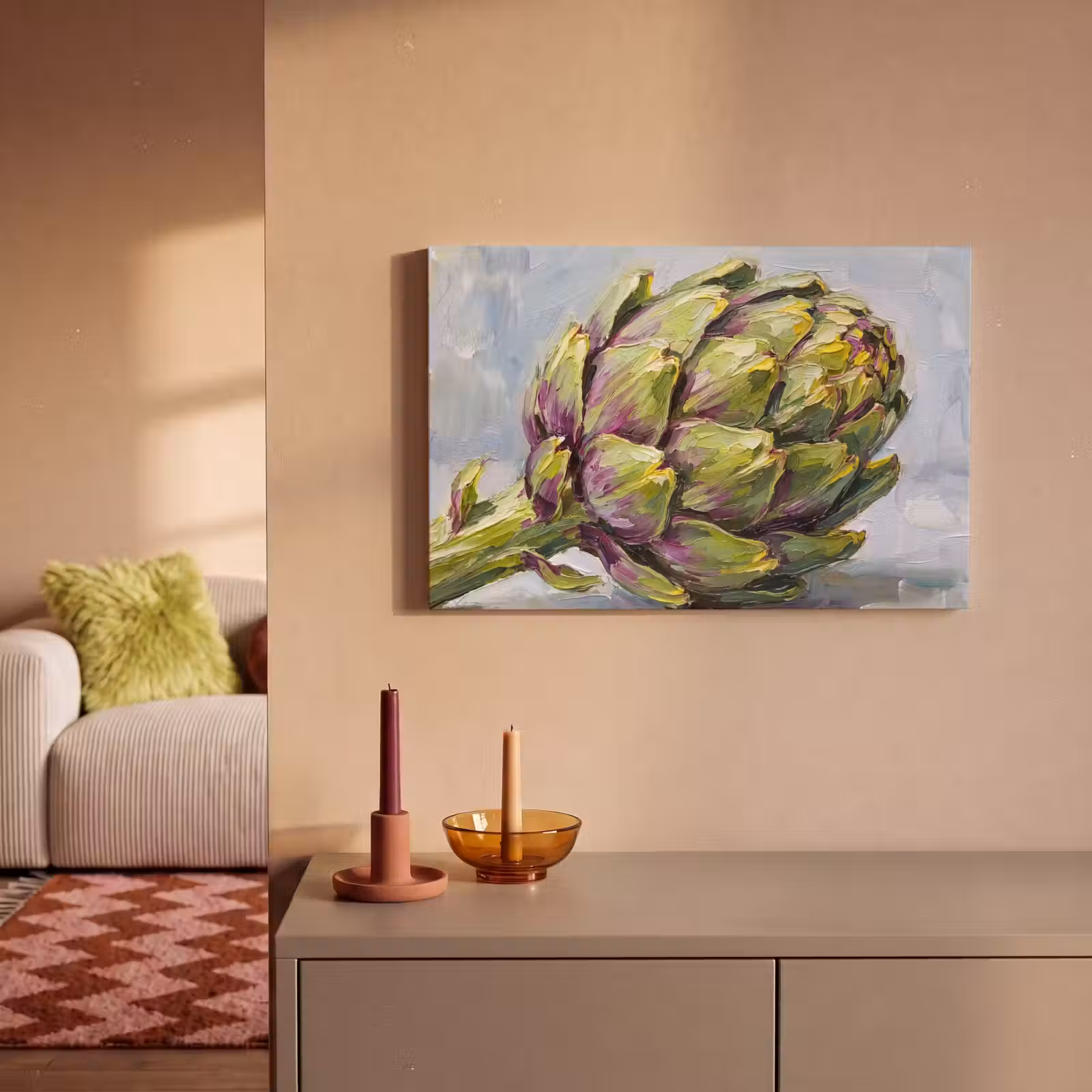 Canvas schilderij - Eten - Artisjok - Modern — 1