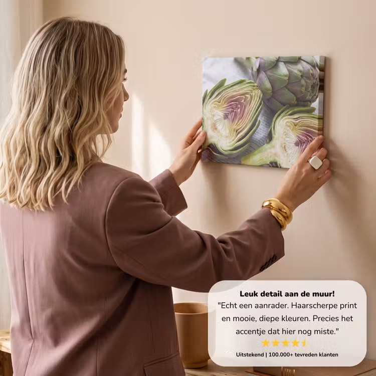 Canvas schilderij - Artisjok - Doorgesneden - Eten — 2