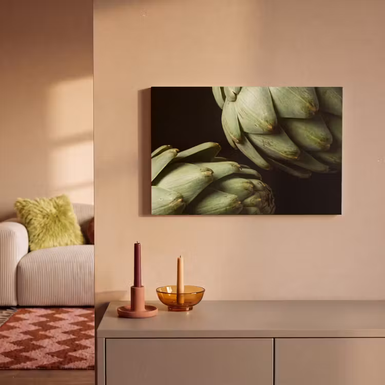 Canvas schilderij - Artisjok - Groen - Eten — 1