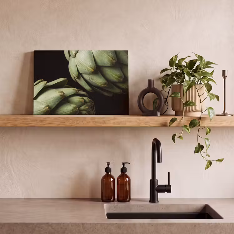 Canvas schilderij - Artisjok - Groen - Eten — 3