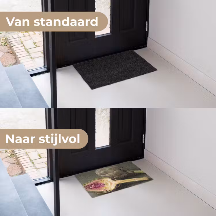 Deurmat - Artisjok - Paars - Voedsel — 3