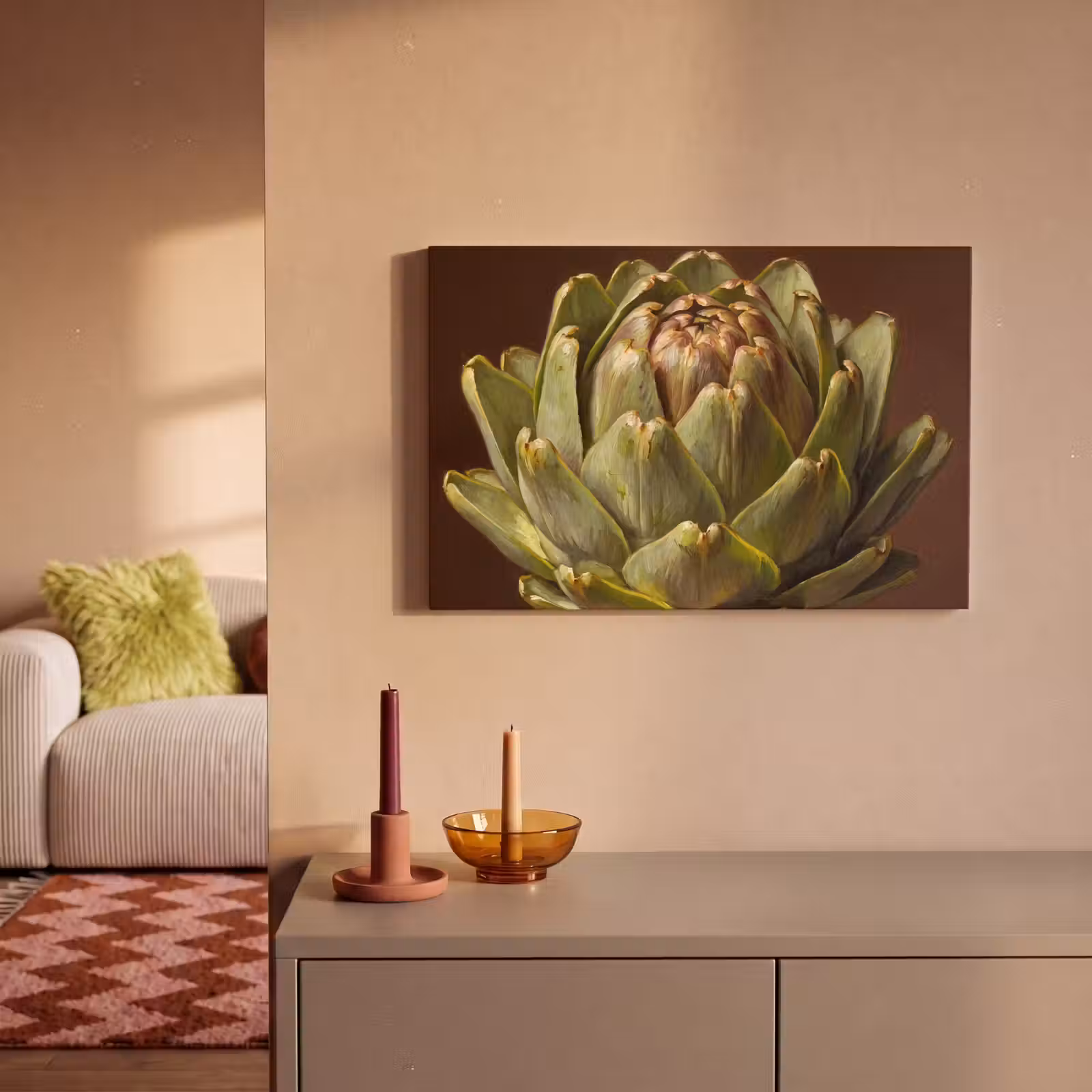 Canvas schilderij - Groente - Artisjok - Groen — 1