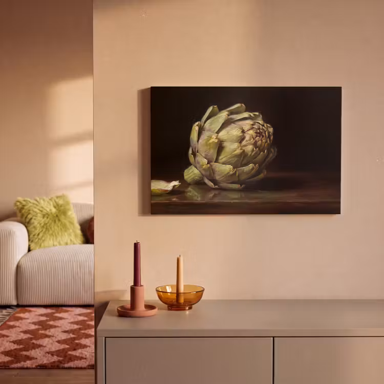 Canvas schilderij - Artichok - Eten - Klassiek — 1