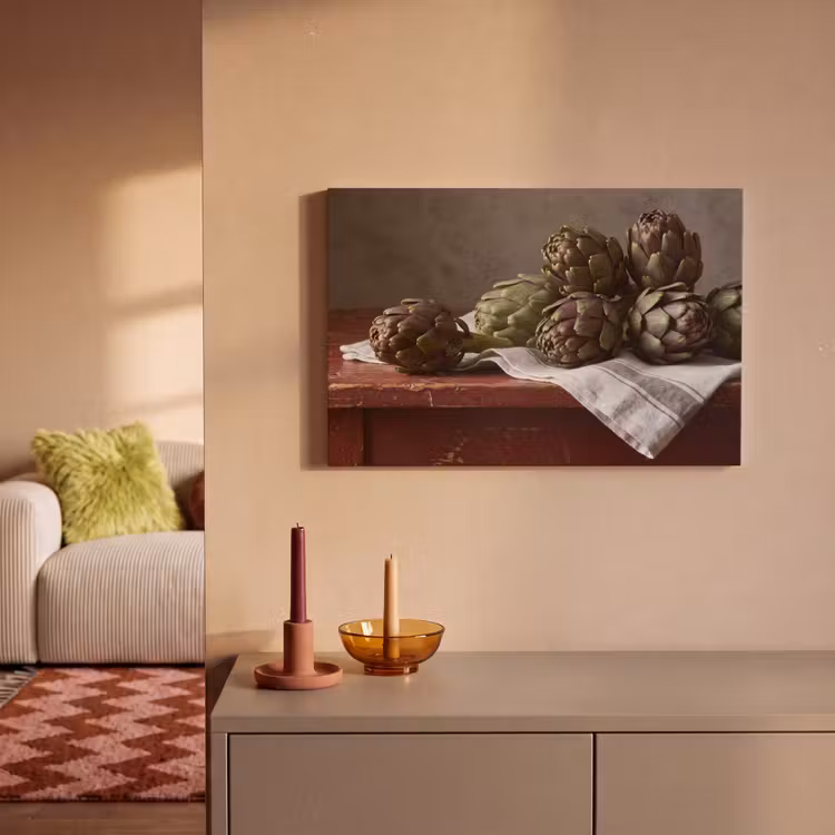 Canvas schilderij - Artisjok - Eten - Rustiek — 1
