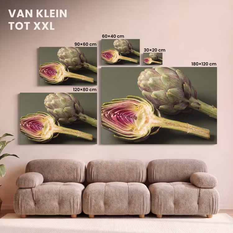 Canvas schilderij - Artisjok - Paars - Voedsel — 7